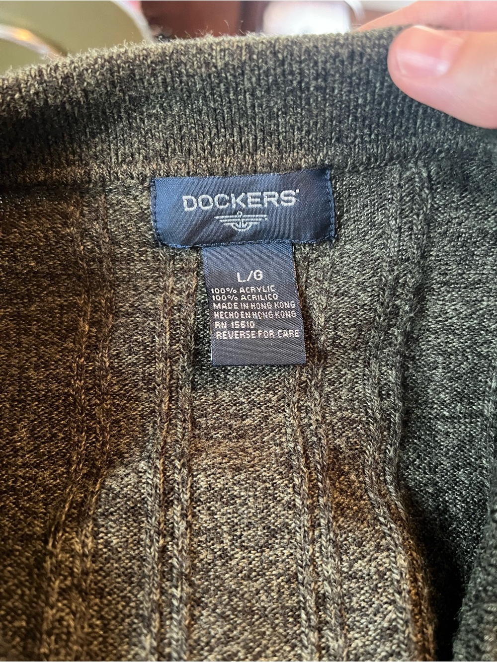 Dockers Men’s Olive Crewneck Sweater